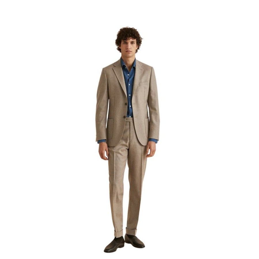 Herre Morris Stockholm Dress | Beige Morris Stockholm Mike/Jack Flanell Suit Dress